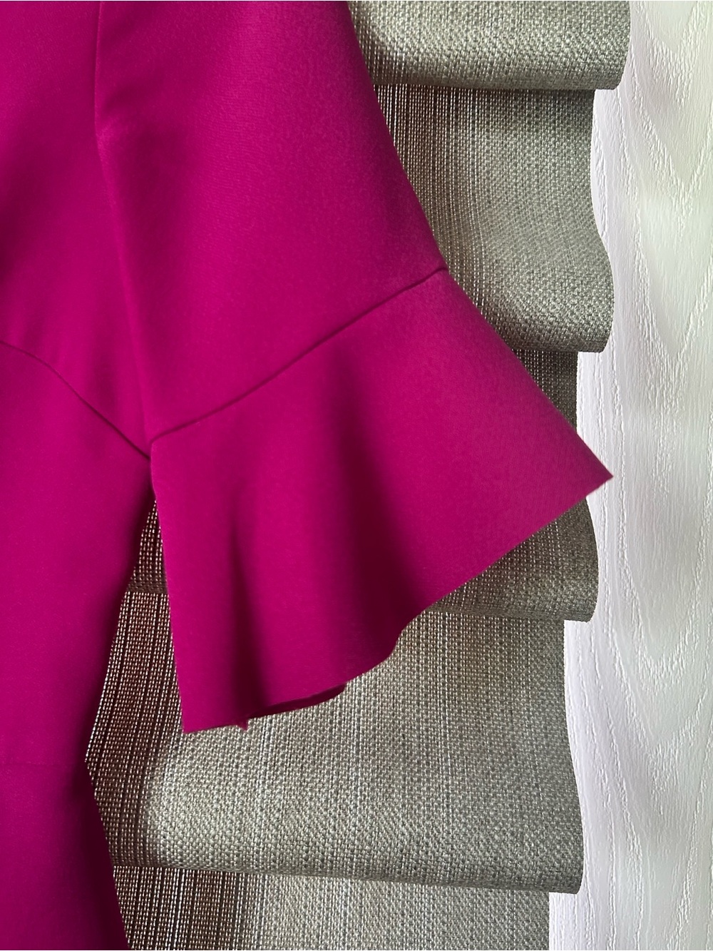 Banana Republic Magenta Ruffle Peplum Midi Dress - Picture 3 of 5